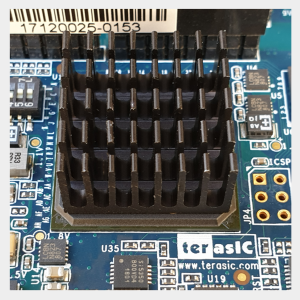 Alternative view of MiSTer Heatsink DE10 Nano Cooling