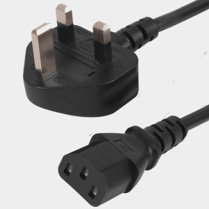 UK Plug Mains Power Cable To IEC C13 Lead